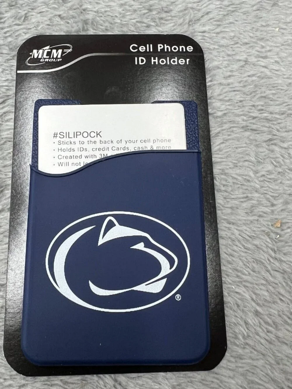 Penn State Nittany Lions Phone Wallet Elastic Universal 3M Adhesive NCAA Merch